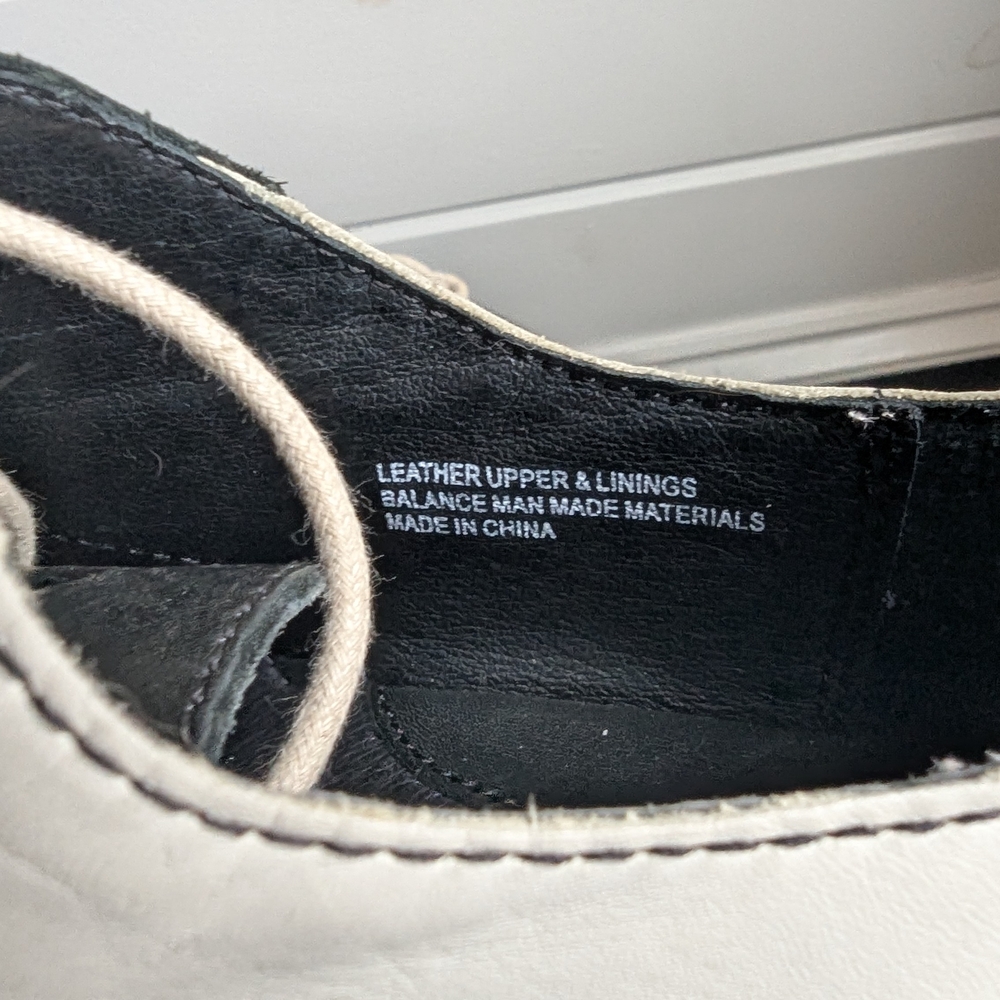 Born Women's Black and White Oxford Flats - Picture 2 of 6